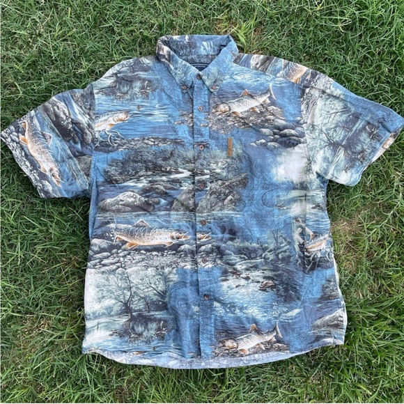 North River | Bundle of 2 Outdoors Hunting & Fishing Button Down Shirts - Picture 5 of 6